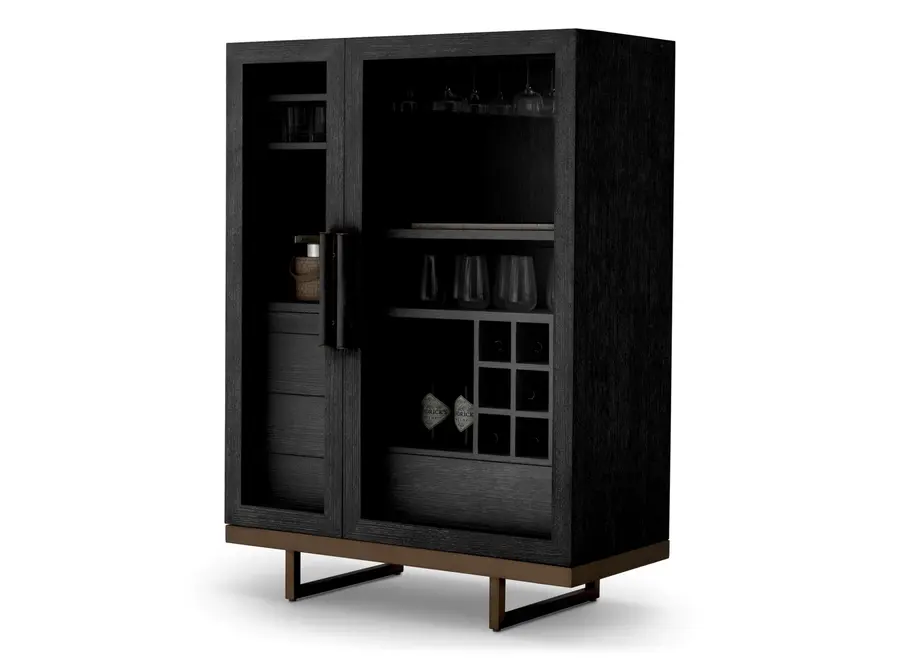 Meuble bar 'Connaught' - Charcoal Oak
