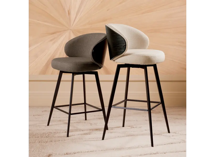 Barstuhl 'Camerota' - Scalea grey