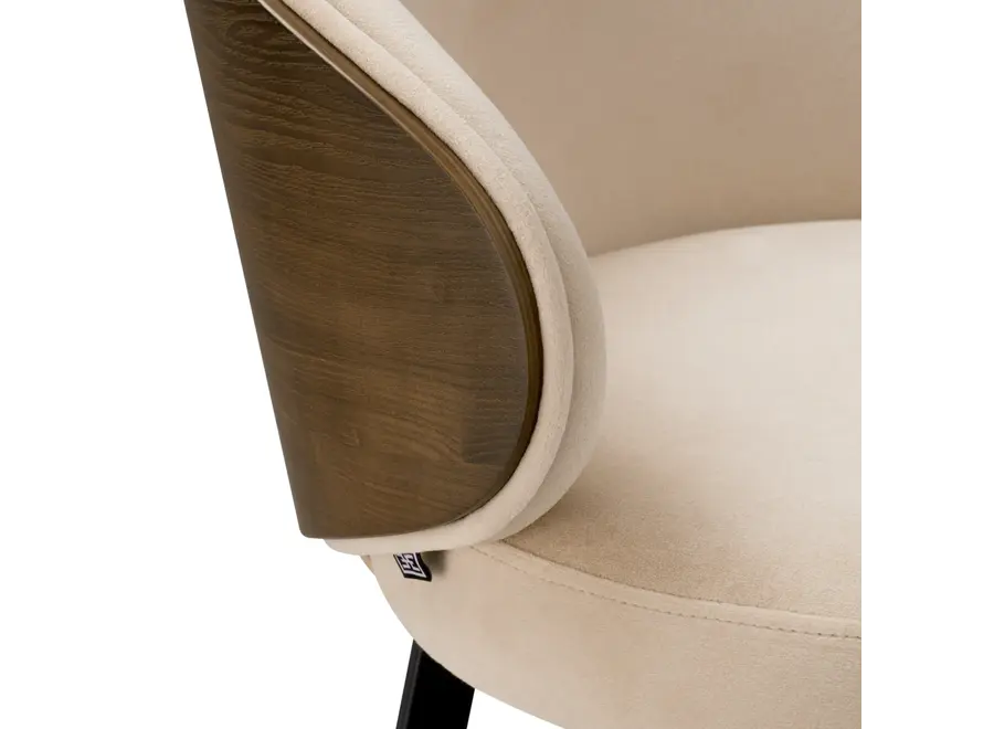 Chaise de bar 'Camerota' - Sabino beige