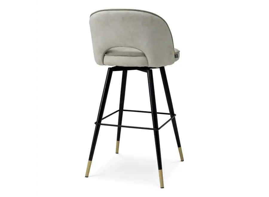 Bar stool 'Cliff' set of 2 - Mayer zilver