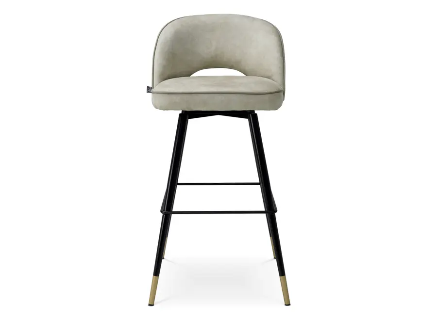 Bar stool 'Cliff' set of 2 - Mayer zilver