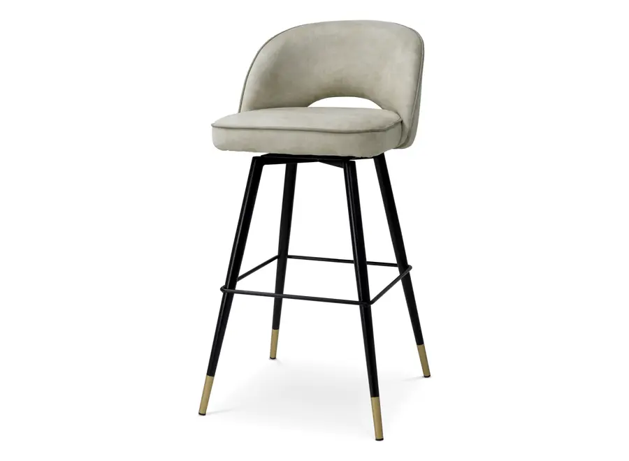 Bar stool 'Cliff' set of 2 - Mayer zilver