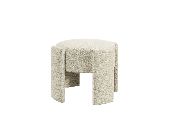 Hocker 'Aldo' - Cream