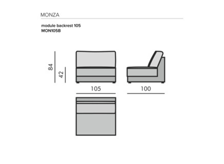 Modulaire sofa 'Monza' - Philo Beige