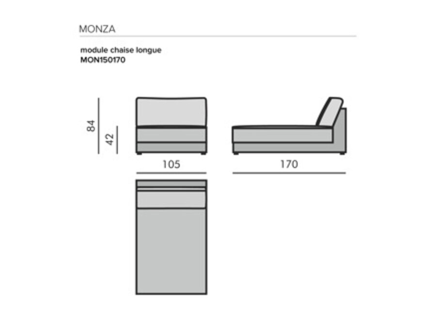 Modulaire sofa 'Monza' - Philo Beige