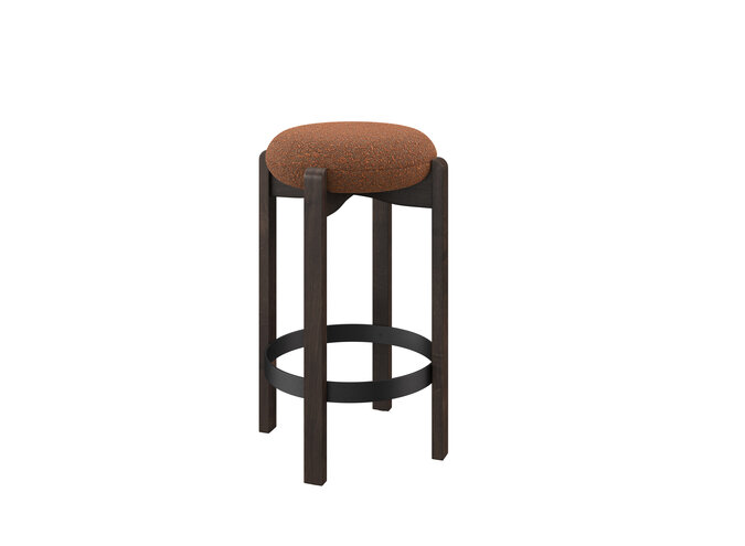 Tabouret de comptoir 'Semi' - Philo Orange