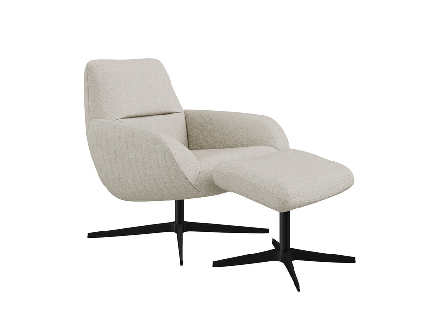 Chaise longue 'Finley' - Philo Cream