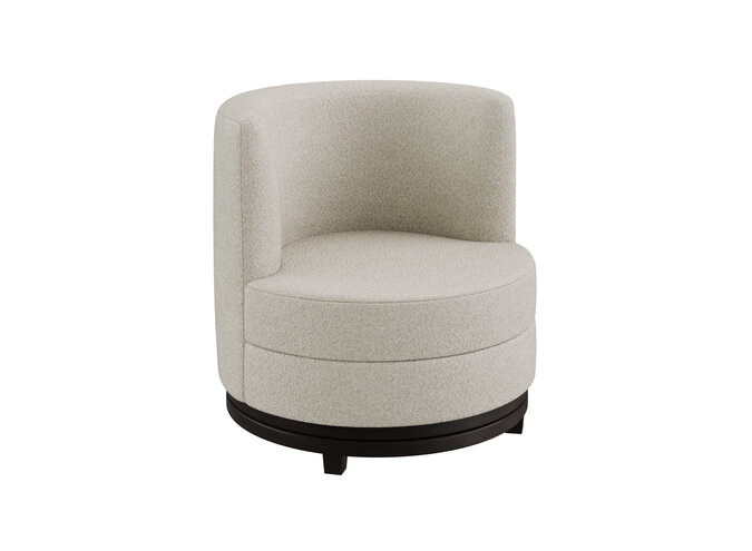 Swivel armchair 'Ayden' - Philo Cream