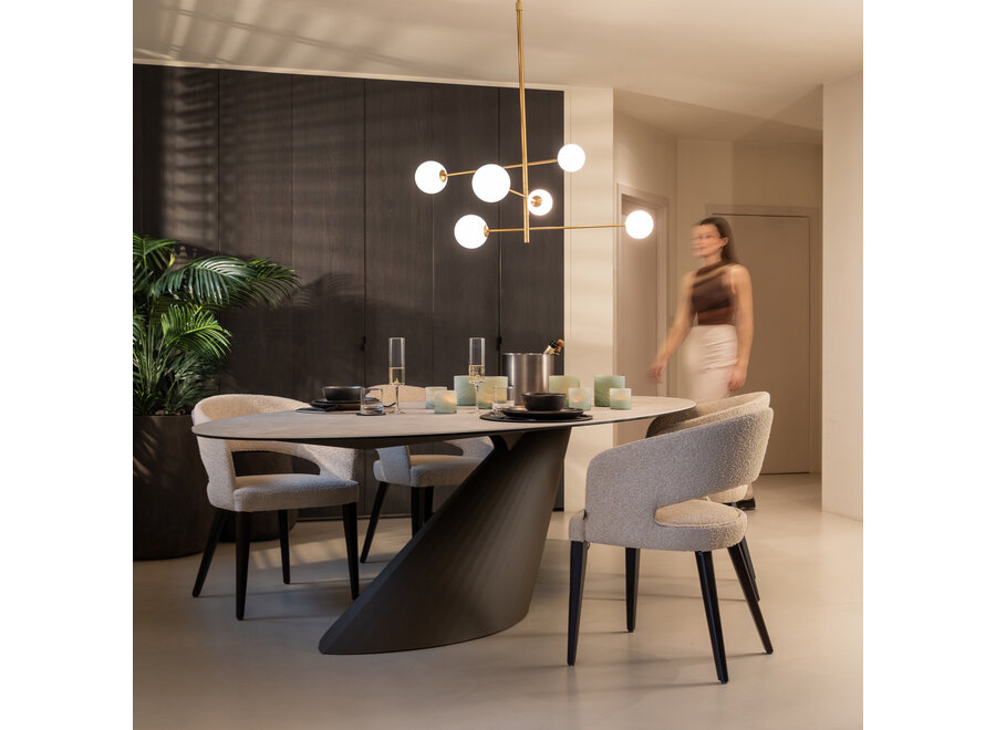 Dining table 'Arlon' - Tundra Ceramic