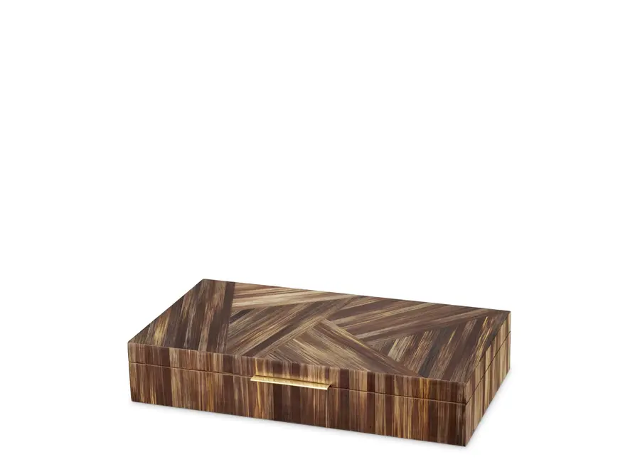 Luxury storage box 'Harvard' - Brown