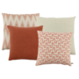 Cushion combination Outdoor Marsala: Pinziza, Betina, Summery & Pincaki