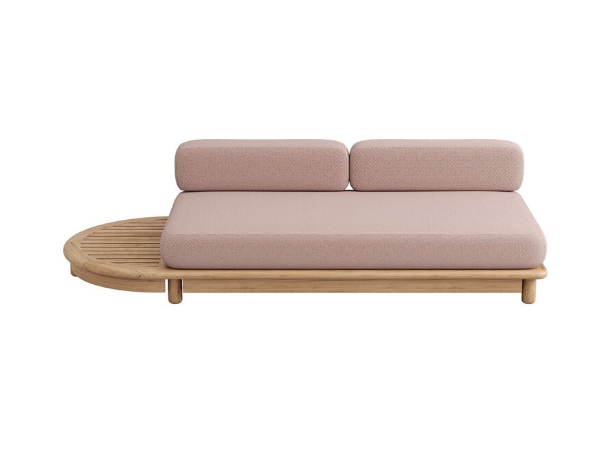 Ensemble salon 'Bassano' causeuse gauche - Teak