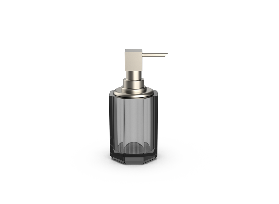 Soap dispenser 'Kristall' SSP 2 - Anthracite/Nickel satin