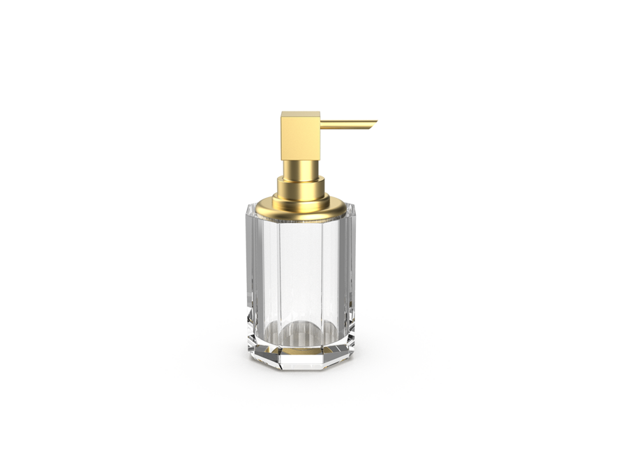 Soap dispenser Kristall SSP 2 - Gold Matt/clear