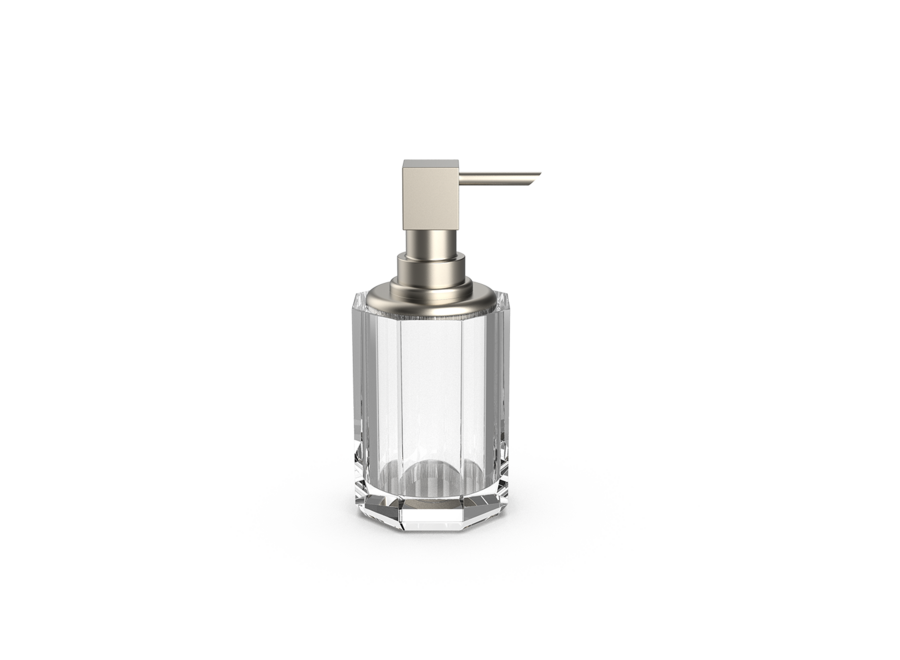 Zeepdispenser Kristall SSP 2  -Nickel satin /clear