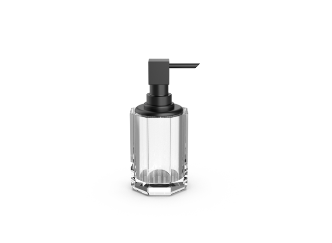 Zeepdispenser Kristall SSP 2 -Black matt /clear