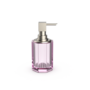 Distributeur de savon 'Kristall" SSP 2 - Nickel satiné/Rose