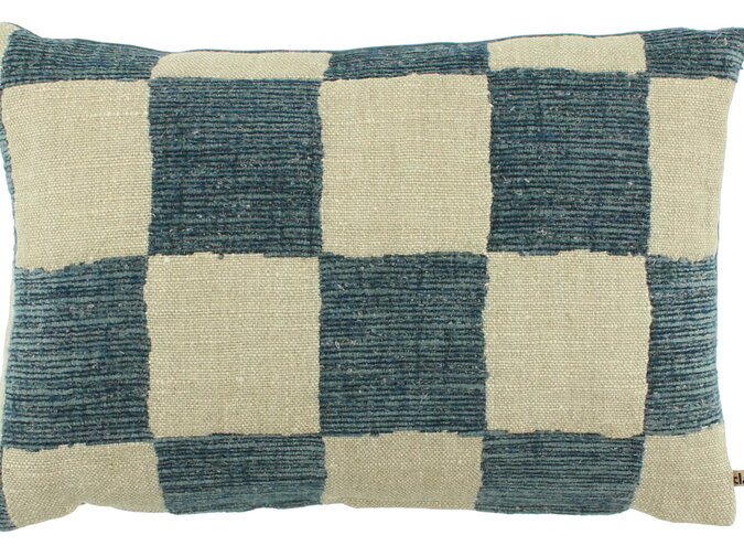 Kussen Checky Denim