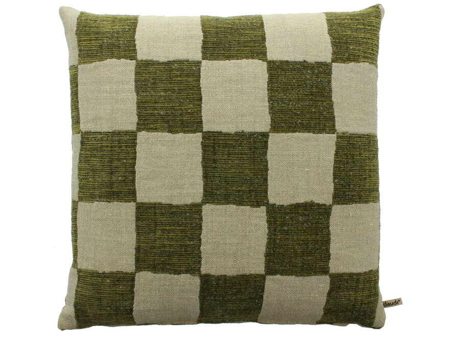 Sierkussen Checky Olive