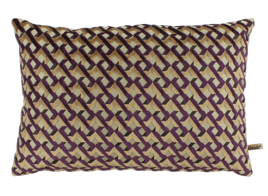Sierkussen Madelon Purple / Gold