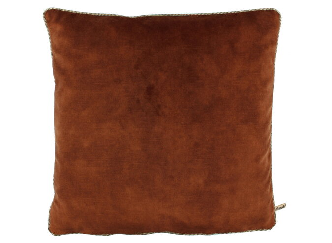 Coussin Adona Rust + Piping Diamo Gold
