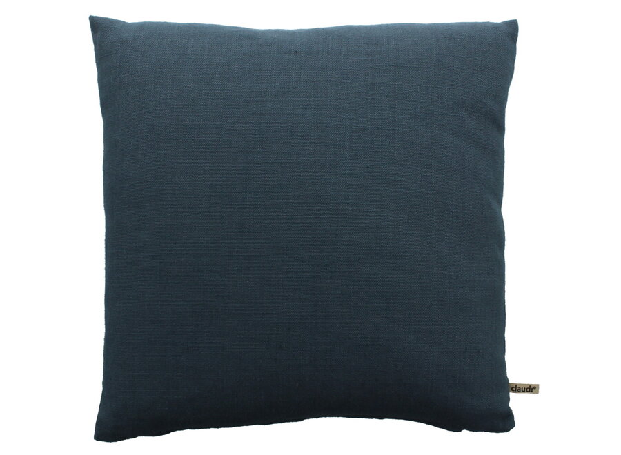 Cushion Evanna Vintage blue + Zipper sand