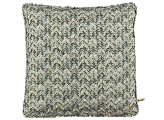 Coussin Brighton Grey / Mint + Piping