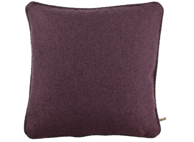 Coussin Chirelle Aubergine + Piping