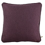 Decorative cushion Chirelle Aubergine + Piping