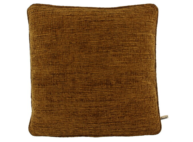 Coussin Shaggy Camel + Piping
