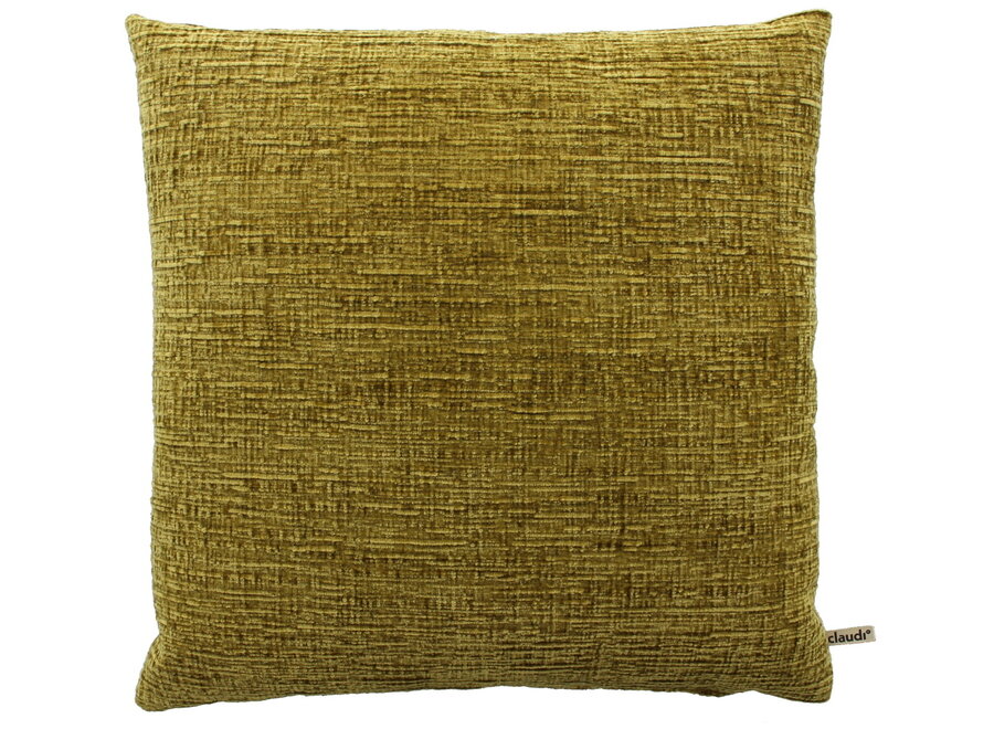 Decorative cushion Shaggy Mustard