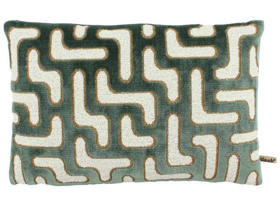 Coussin décoratif Blanka Dark mint