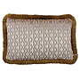 Dekoratives Kissen Lepossa Exclusive Lilac + Fringe dark gold