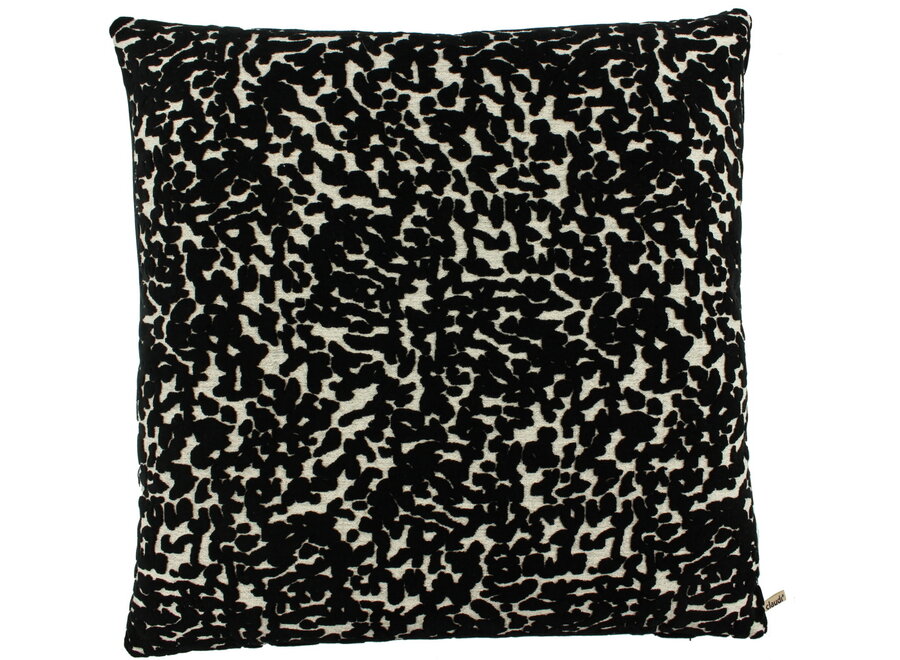 Decorative cushion Ocelly Black / Sand