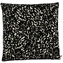 Decorative cushion Ocelly Black / Sand