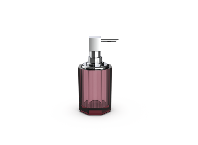 Zeepdispenser Kristall SSP 2 - Chrome/Burgundy