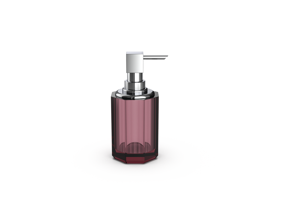 Distributeur de savon 'Kristall'SSP 2 - Chrome/Bourgogne