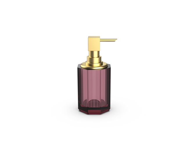 Zeepdispenser Kristall SSP 2 - Gold Matt/Burgundy