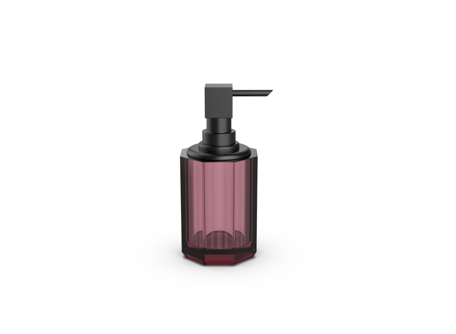 Seifenspender Kristall SSP 2 - Black matt/Burgundy