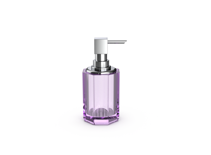 Zeepdispenser Kristall SSP 2 - Chrome/Violet