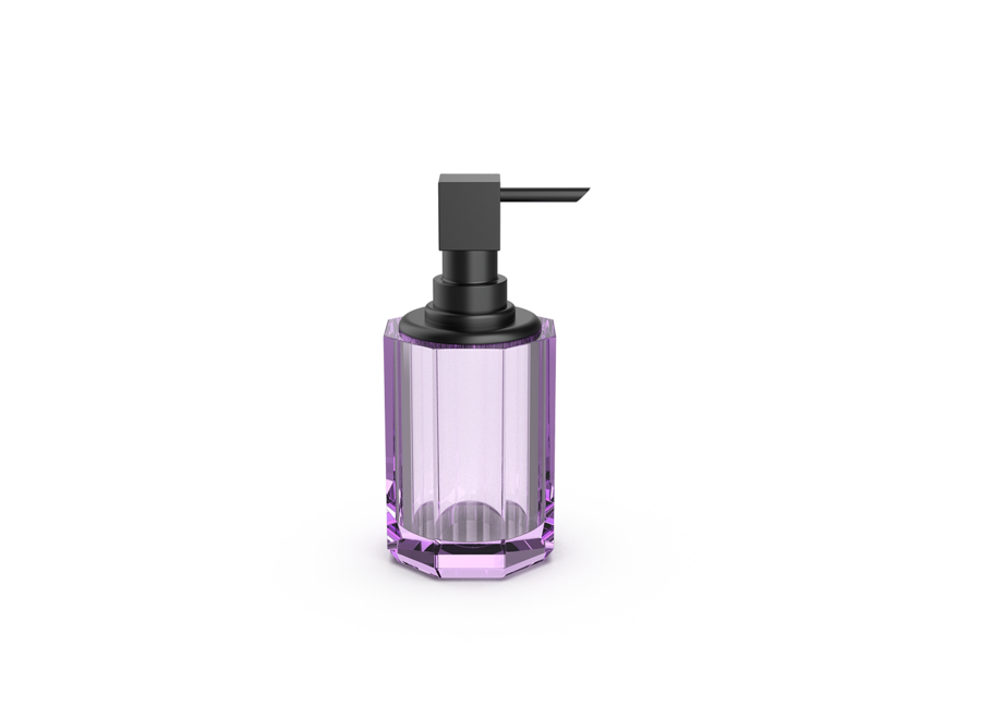 Seifenspender Kristall SSP 2 - Black matt/Violet