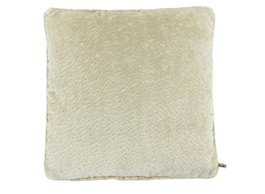 Coussin décoratif Baron Vanille + Piping