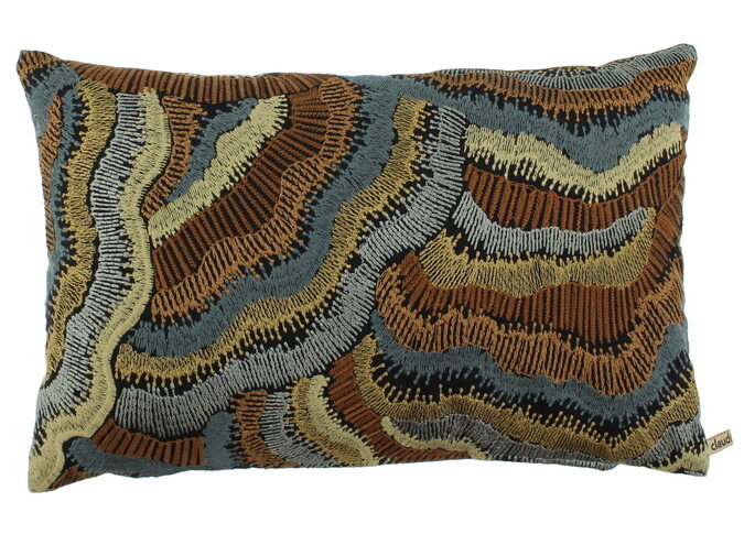 Coussin Amelia Exclusive Blue / Copper