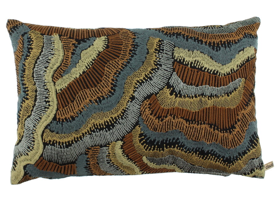 Sierkussen Amelia Exclusive Blue / Copper