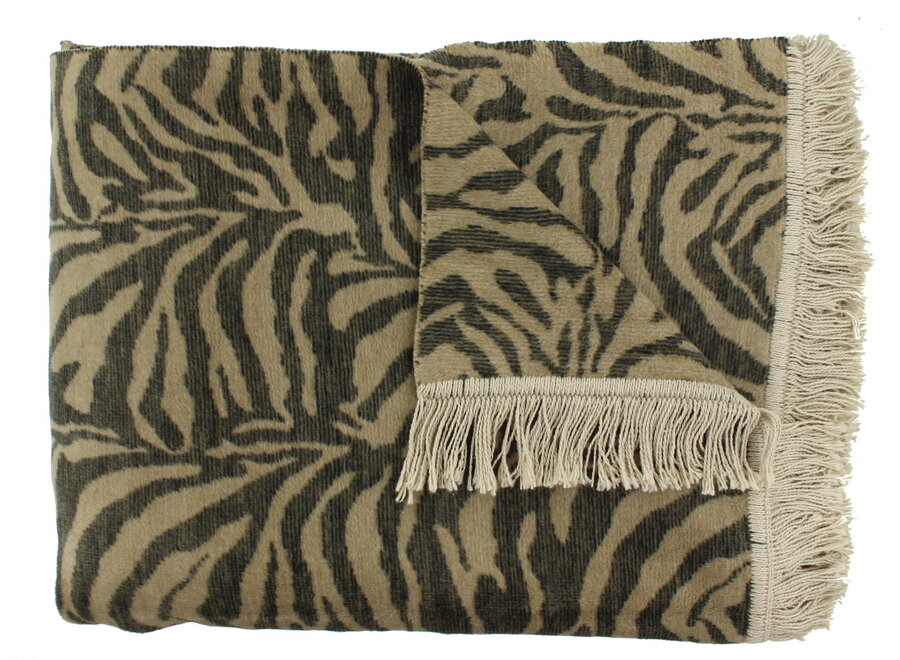 Plaid Zebby Dark Taupe