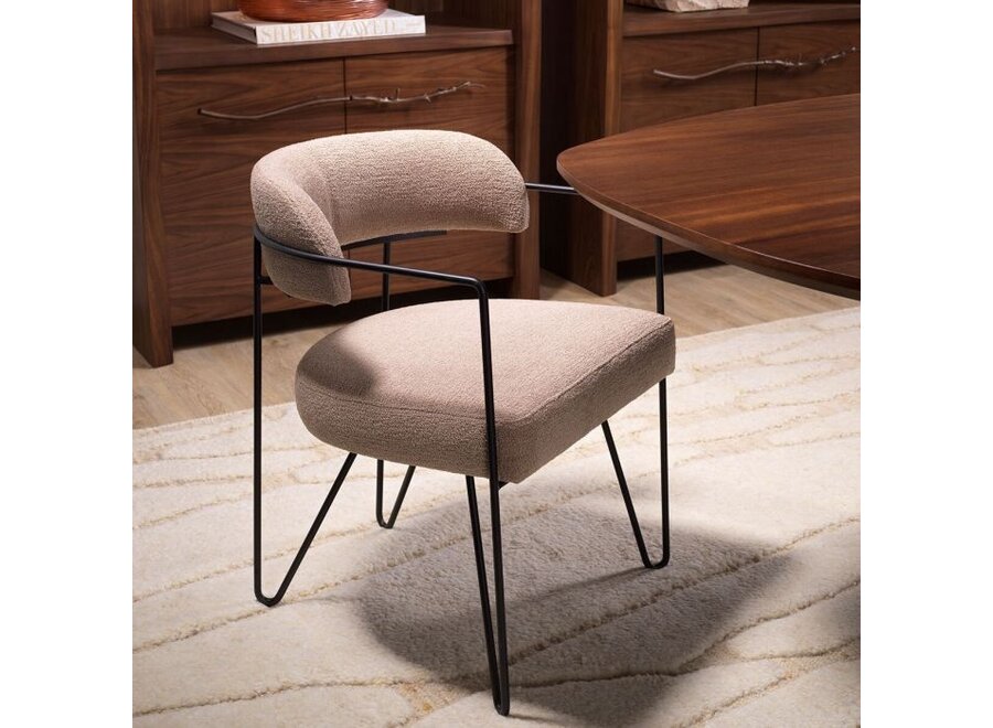 Chaise de salle à manger 'Giuseppe' - Trenton beige