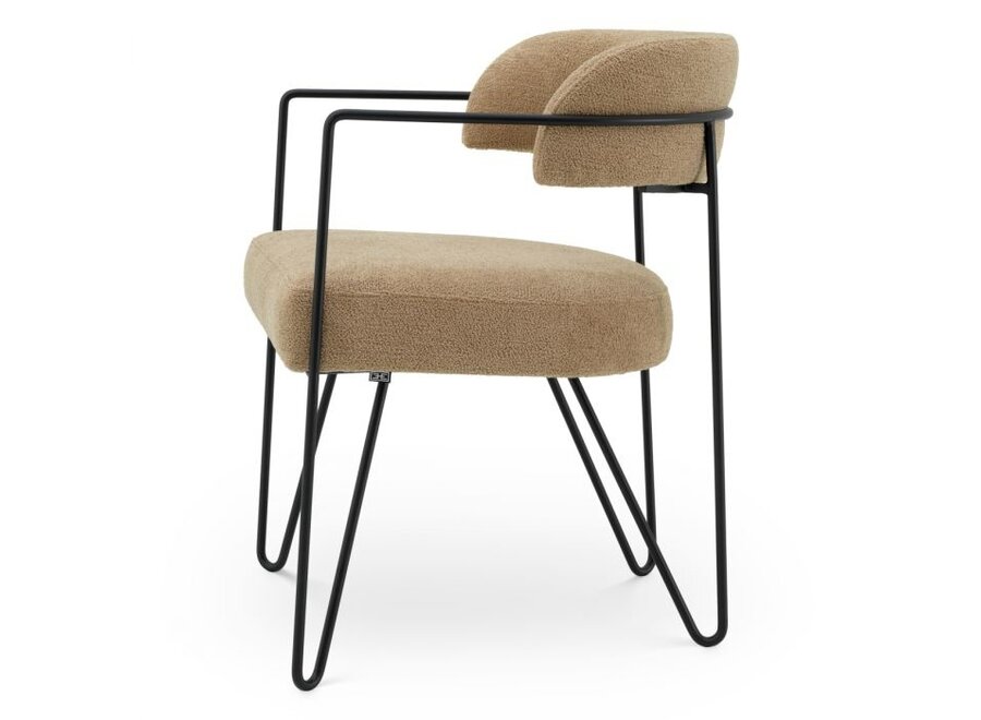 Chaise de salle à manger 'Giuseppe' - Trenton beige