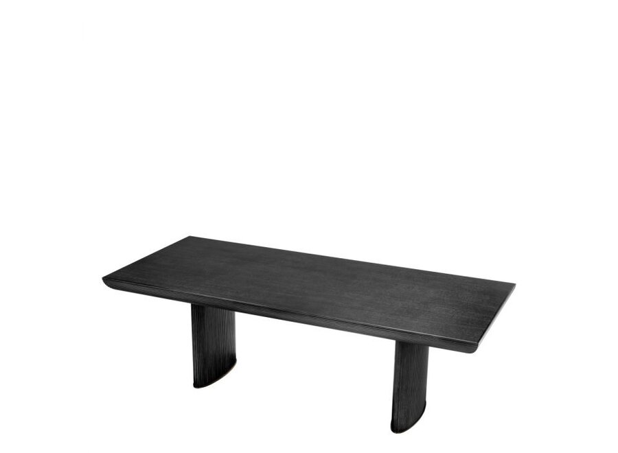 Table à manger 'Winston' - Charcoal oak veneer