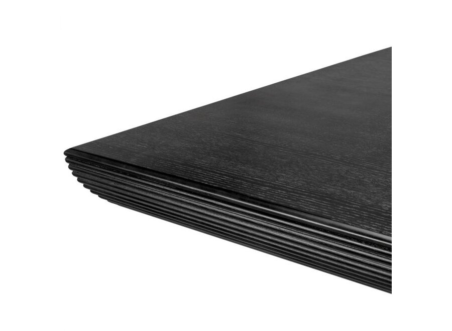 Eettafel 'Winston' - Charcoal oak veneer