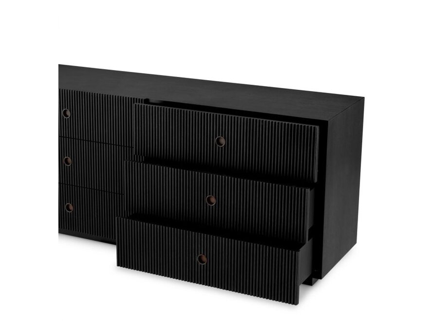 Dressoir (met lades) 'Dimitrios' - Charcoal oak veneer